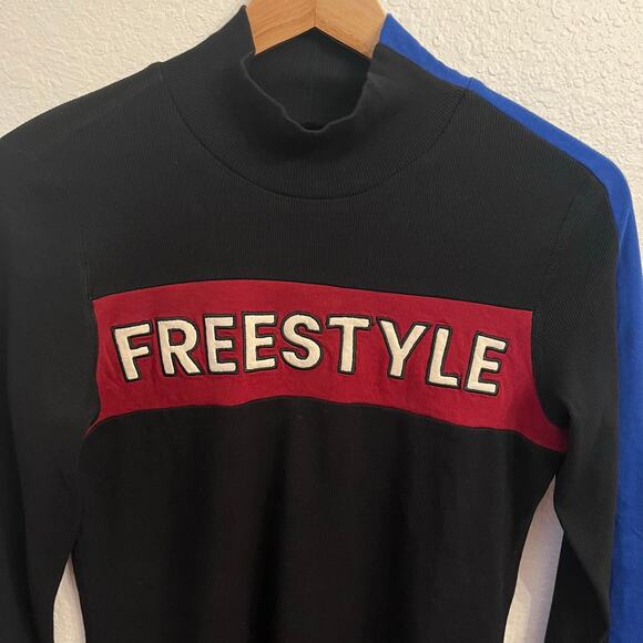 Alp N Rock Freestyle Mock Neck Top Women M Organic Ribbed Knit Baselayer Ski NEW - Picture 3 of 13